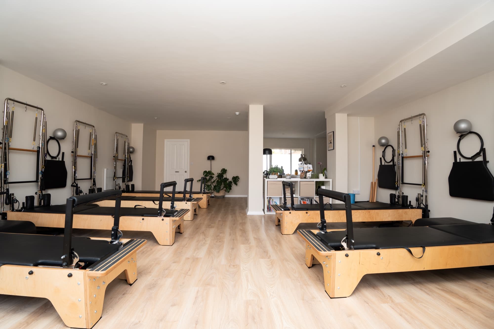 Reformer studio with 5 reformers and towers